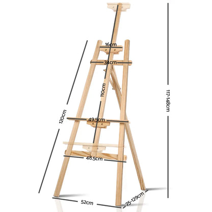 Artiss Painting Easel Pine Wood 147cm - Image 2