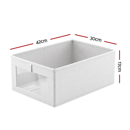Artiss 6 Pack Linen Closet Organizers and Storage Foldable Clothing Bins - Image 2