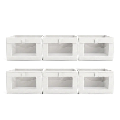 Artiss 6 Pack Linen Closet Organizers and Storage Foldable Clothing Bins - Image 3