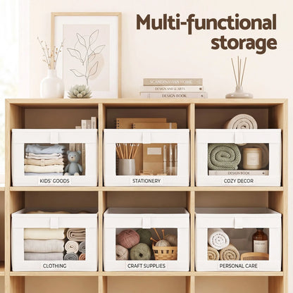 Artiss 6 Pack Linen Closet Organizers and Storage Foldable Clothing Bins - Image 5