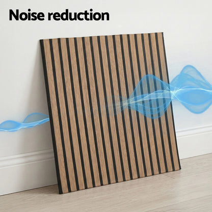 Artiss 10PCS Peel and Stick Wall Panels Tiles 68X68CM Self Adhesive for Home Office Studio Brown - Image 5