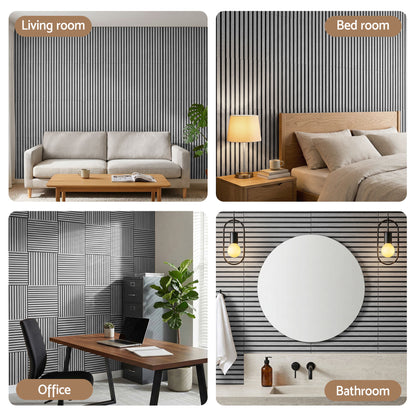 Artiss 10PCS Peel and Stick Wall Panels Tiles 68X68CM Self Adhesive for Home Office Studio Grey - Image 8