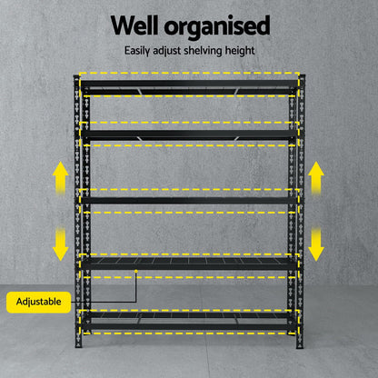 1.8MX1.2M Giantz Garage Shelving Warehouse Rack - Image 5