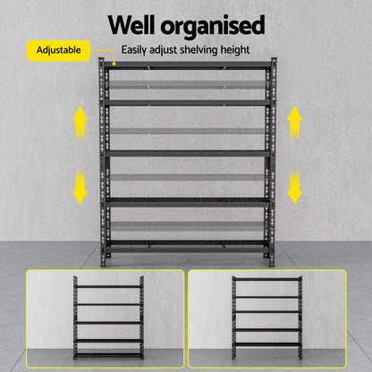 4 x 1.8M Giantz Garage Shelving Warehouse Rack - Image 5