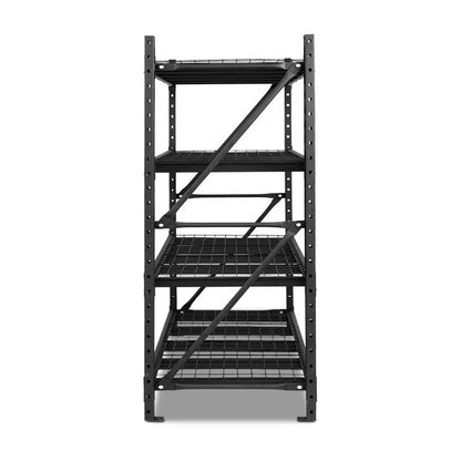 Giantz 2Mx2M Garage Shelving Warehouse Rack Pallet Racking Storage Shelve Black - Image 3
