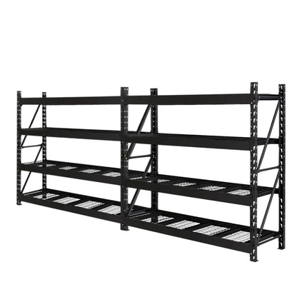 Giantz 4Mx2M Garage Shelving Warehouse Rack Pallet Racking Storage Shelve Black - Image 7