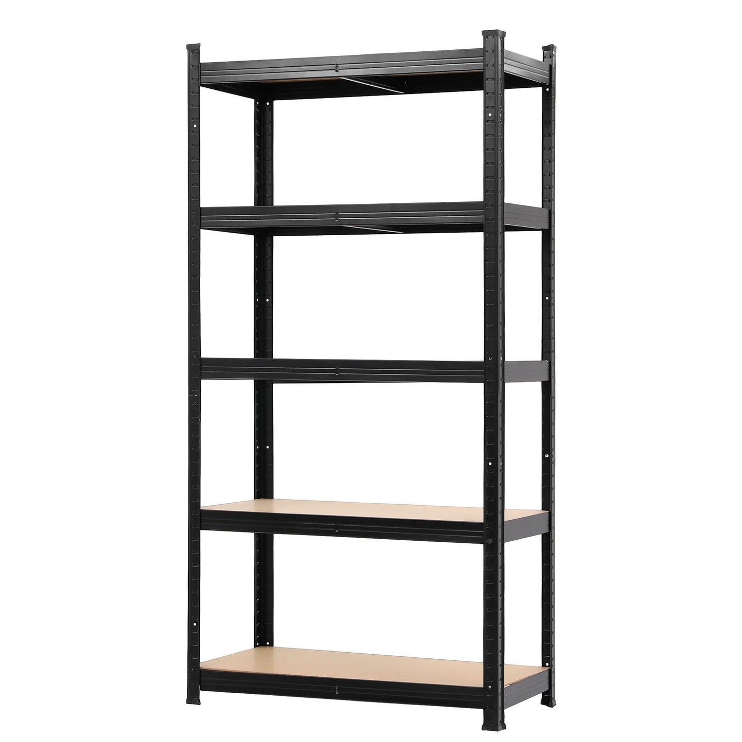 Giantz Garage Shelving 1.6X0.8m Warehouse Shelves Storage Rack Pallet Racking Black - Image 2