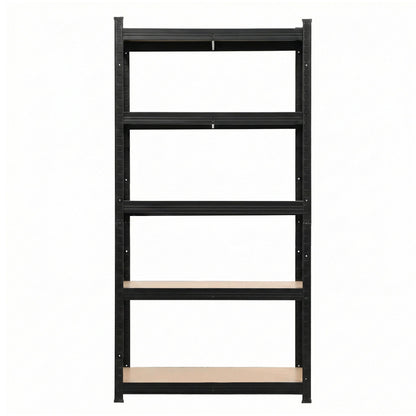 Giantz Garage Shelving 1.6X0.8m Warehouse Shelves Storage Rack Pallet Racking Black - Image 4