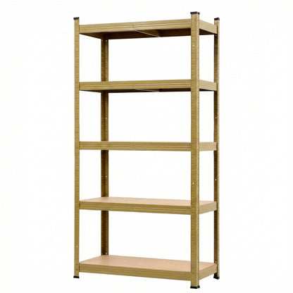 Giantz Garage Shelving 1.6X0.8m Warehouse Shelves Storage Rack Pallet Racking Yellow - Image 2