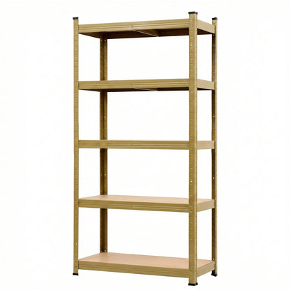 Giantz Garage Shelving 1.6X0.8m Warehouse Shelves Storage Rack Pallet Racking Yellow - Image 2