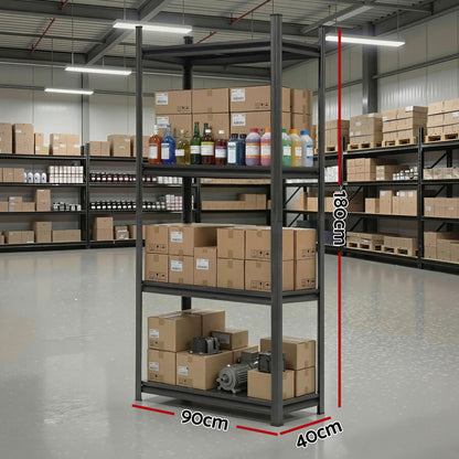 Giantz Garage Shelving 1.8X0.9m Warehouse Rack Storage Shelves Workshop Racks Steel - Image 3