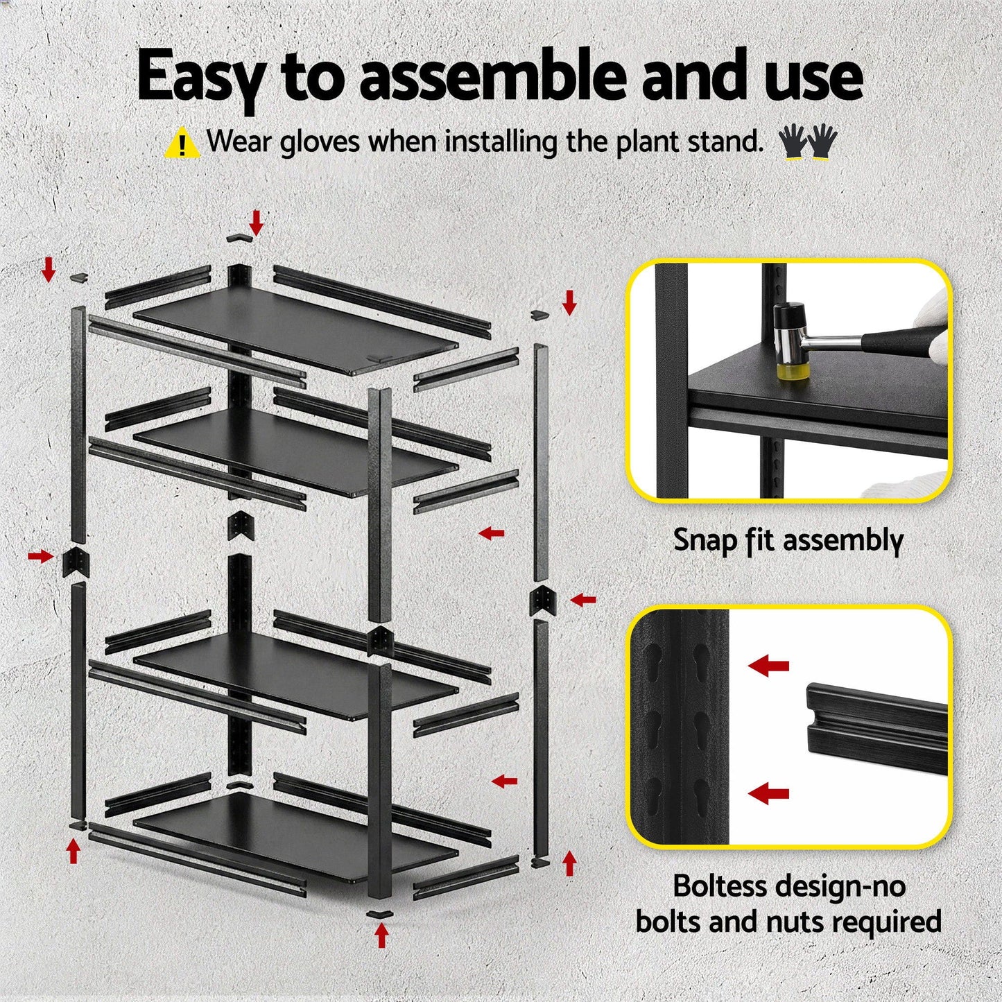 Giantz Garage Shelving 1.8X0.9m Warehouse Rack Storage Shelves Workshop Racks Steel - Image 9