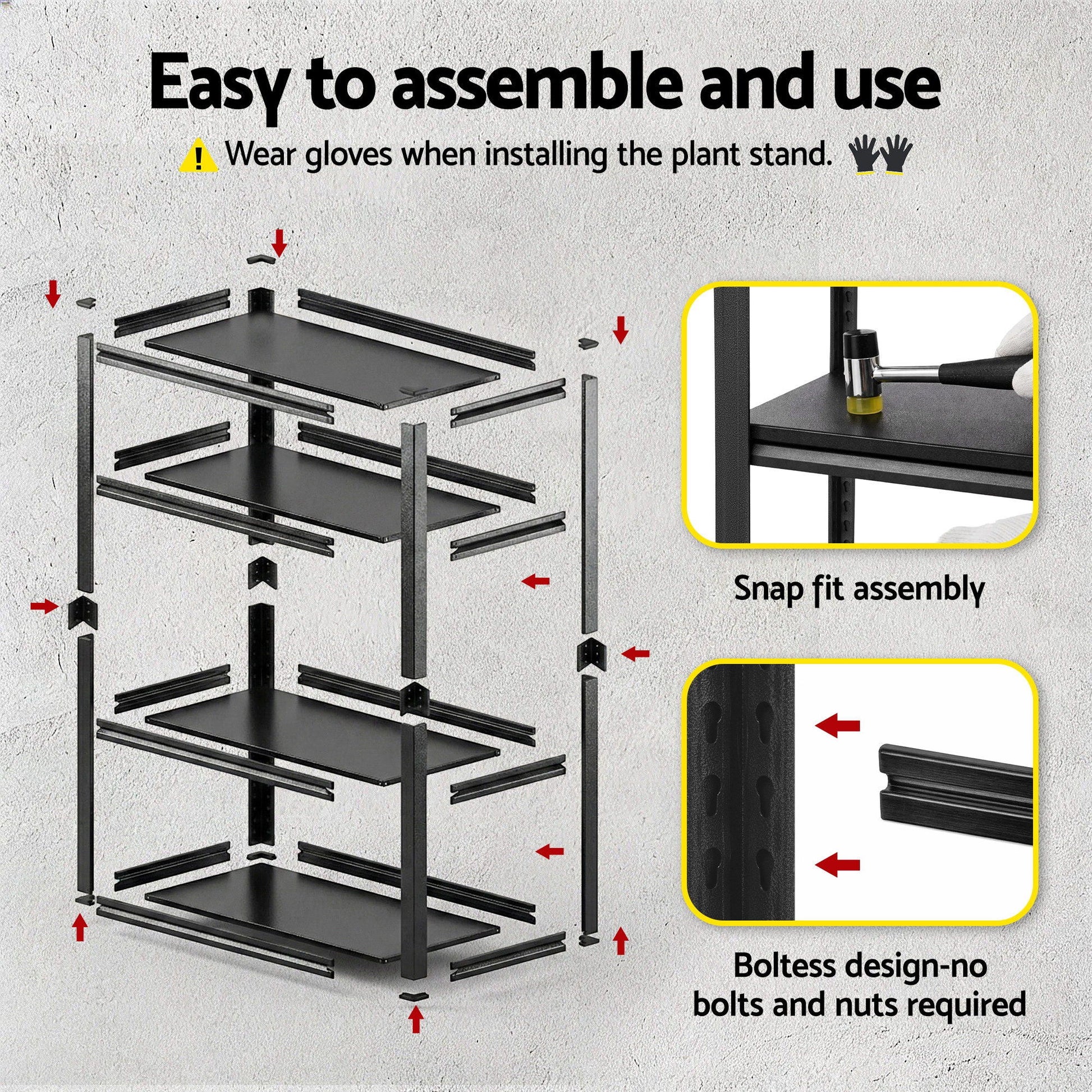 Giantz Garage Shelving 1.8X0.9m Warehouse Rack Storage Shelves Workshop Racks Steel - Image 9