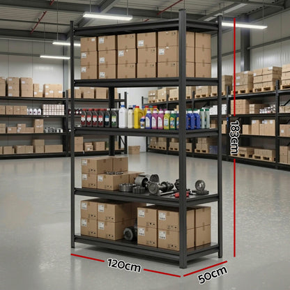 Giantz Garage Shelving 1.8X1.2m Warehouse Rack Storage Shelves Workshop Racks Steel - Image 3