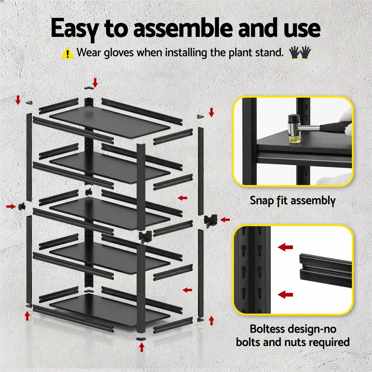 Giantz Garage Shelving 1.8X1.2m Warehouse Rack Storage Shelves Workshop Racks Steel - Image 9