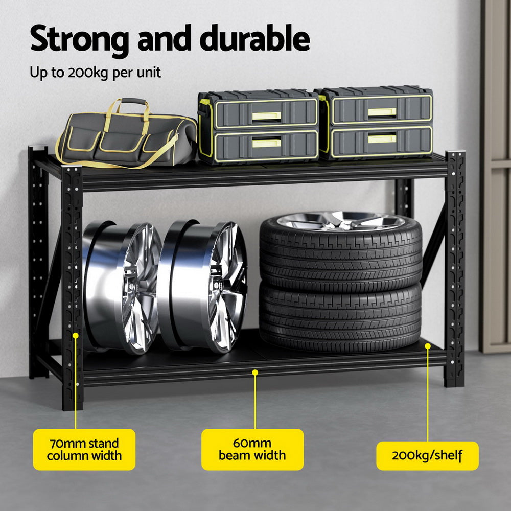 Giantz 1.5Mx0.9M Warehouse Shelving Garage Rack - Image 4