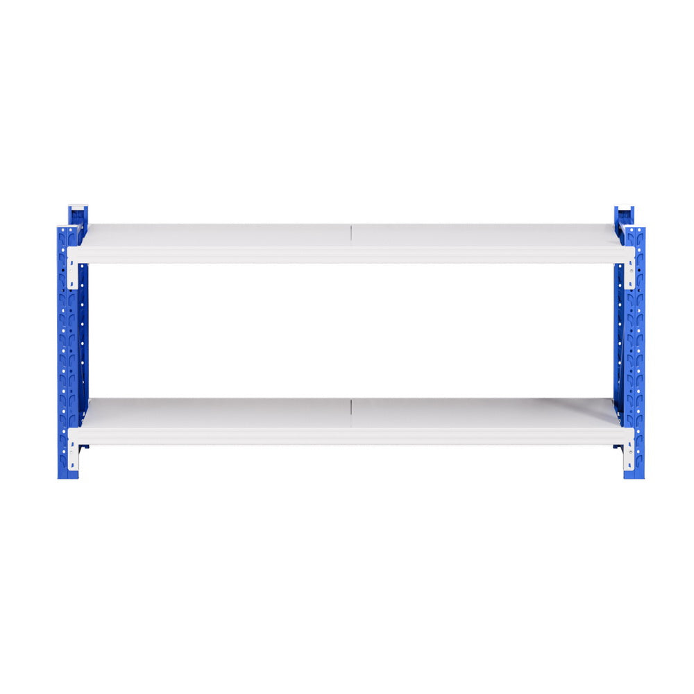 Giantz 2x 0.9M Garage Shelving Workbench Warehouse Rack - Image 3