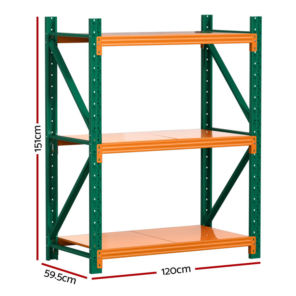 Giantz 1.2Mx1.5M Garage Shelving Warehouse Rack - Image 2