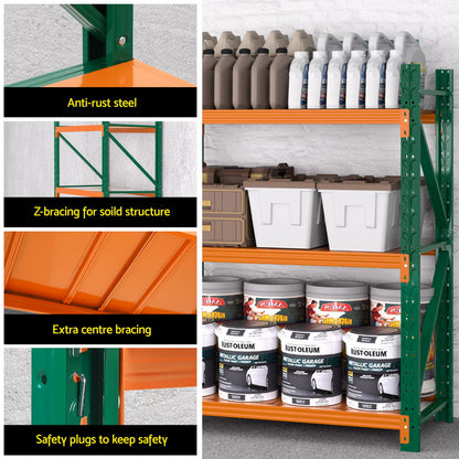 Giantz 1.2Mx1.5M Garage Shelving Warehouse Rack - Image 6