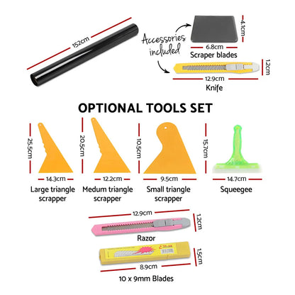 Giantz Window Tint Film Black Roll 35% VLT Home 152cm X 30m Tinting Tools Kit - Image 2