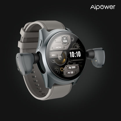 Aipower Smart Watch with Earbuds Pop-Up Headphones 4G Music Fitness Tracker W28 Pro