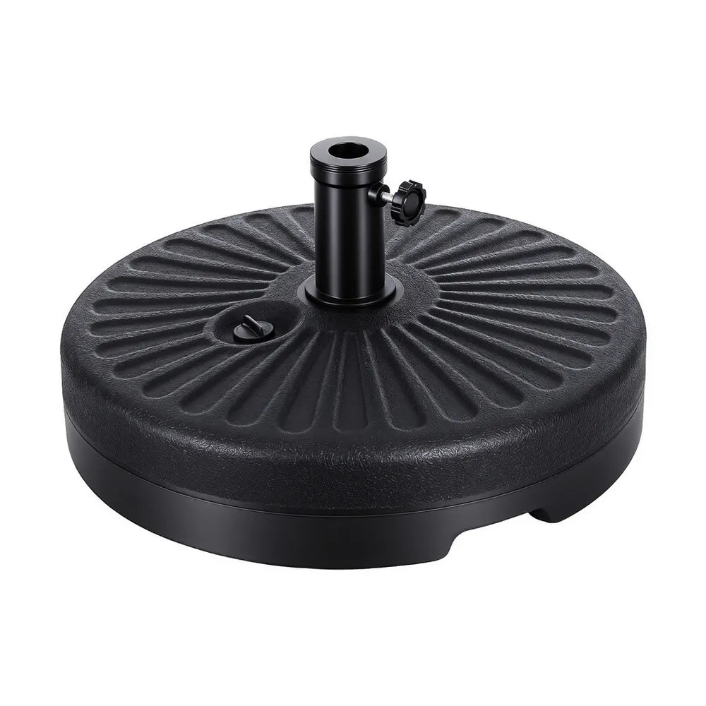 Instahut Outdoor Umbrella Base Weight Round Plastic Pole Holder 30-48mm Beach - Image 2
