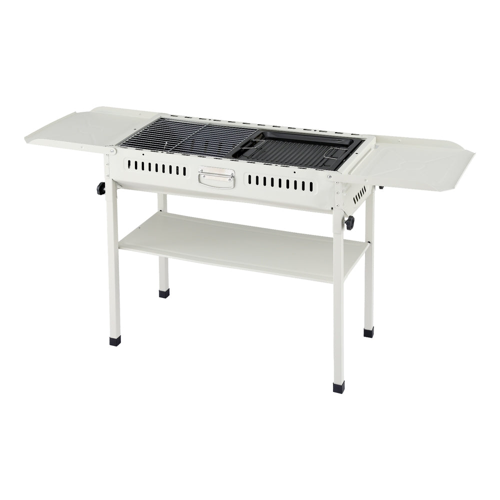 Grillz Portable BBQ Grill w/ Stainless Steel Racks & Pans for Outdoor - Image 4