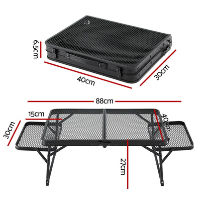 Weisshorn Camping Table Mesh Desktop Lightweight Portable Outdoor Folding Grill Desk - Image 2