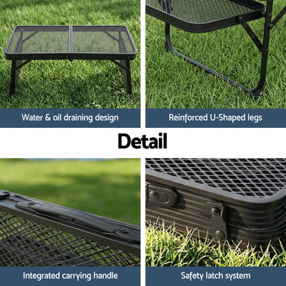 Weisshorn Camping Table Mesh Desktop Lightweight Portable Outdoor Folding Grill Desk - Image 7