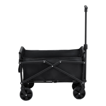 Gardeon Garden Cart Folding Trolley Camping Wagon Barrow Outdoor Beach Black - Image 4