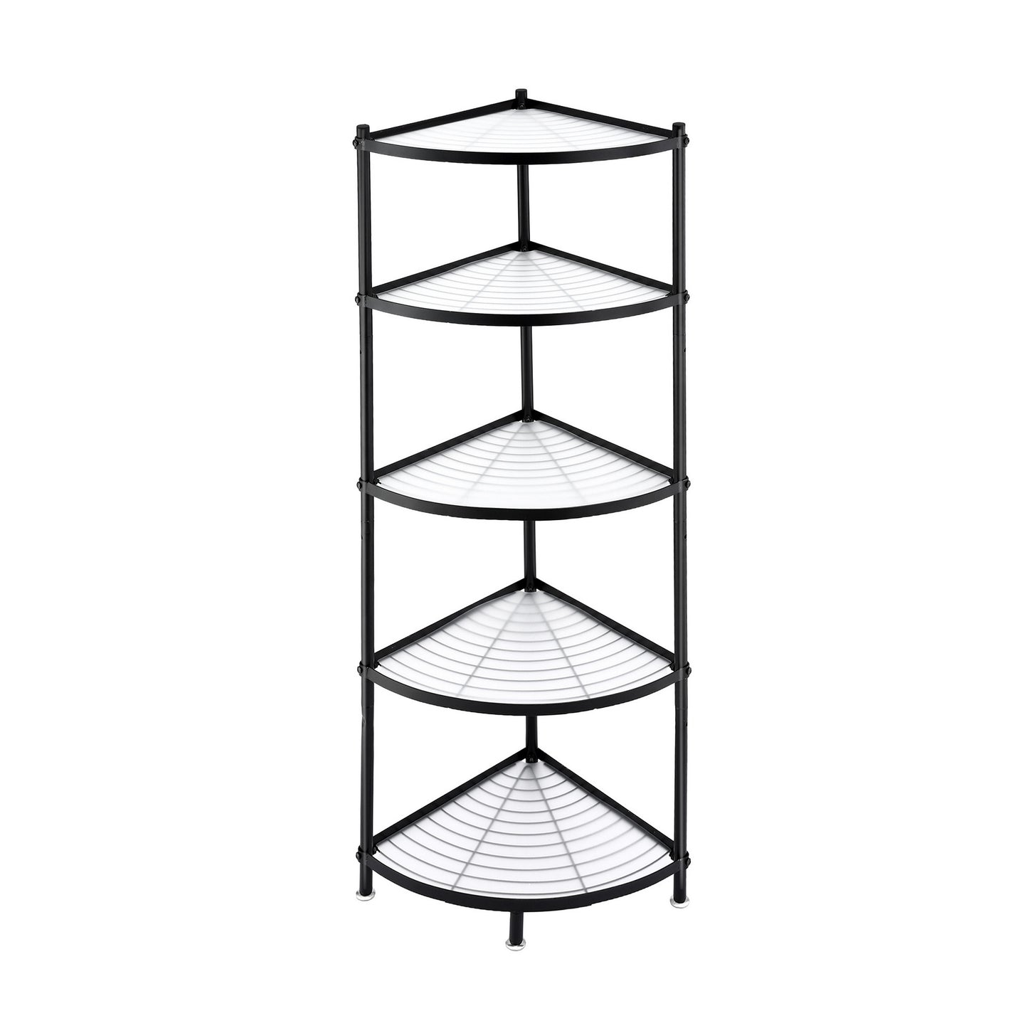 Artiss 5-Tier Kitchen Corner Shelf Rack Stand Microwave Metal Storage Shelves - Image 4