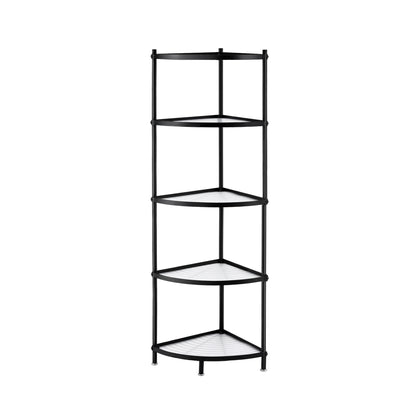 Artiss 5-Tier Kitchen Corner Shelf Rack Stand Microwave Metal Storage Shelves - Image 9