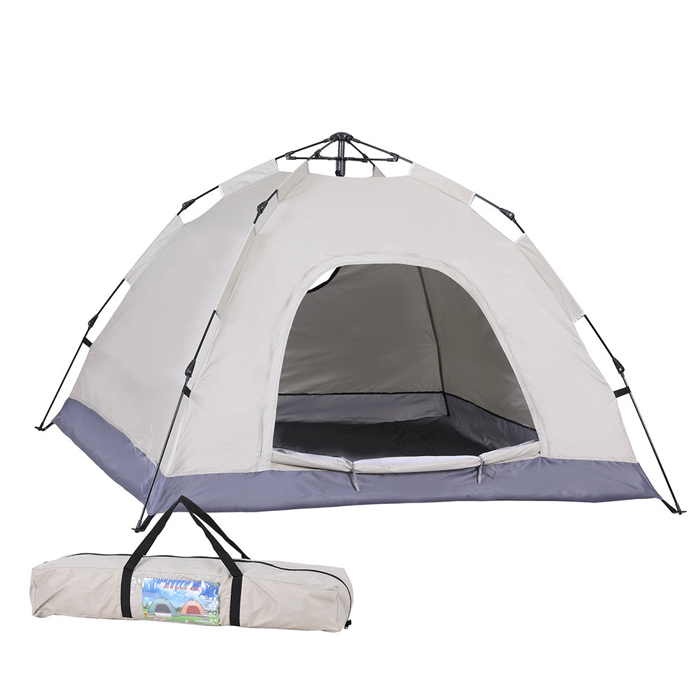 Weisshorn Camping Tent Instant Tent Pop up 2 Person Outdoor Hiking Tents Hiking Beige - Image 2