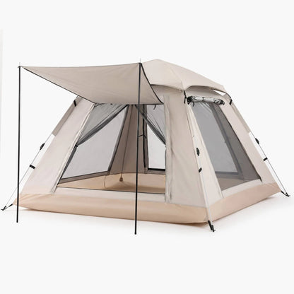 Weisshorn Camping Tent Family Shelter 210D Oxford Fabric Awning 210cm Khaki - Image 9