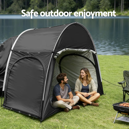 Weisshorn Camping Tent Car SUV Rear Hatchback Tents Canopy Portable Outdoor Family Black - Image 6