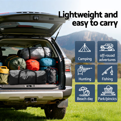 Weisshorn Camping Tent Car SUV Rear Hatchback Tents Canopy Portable Outdoor Family Black - Image 8