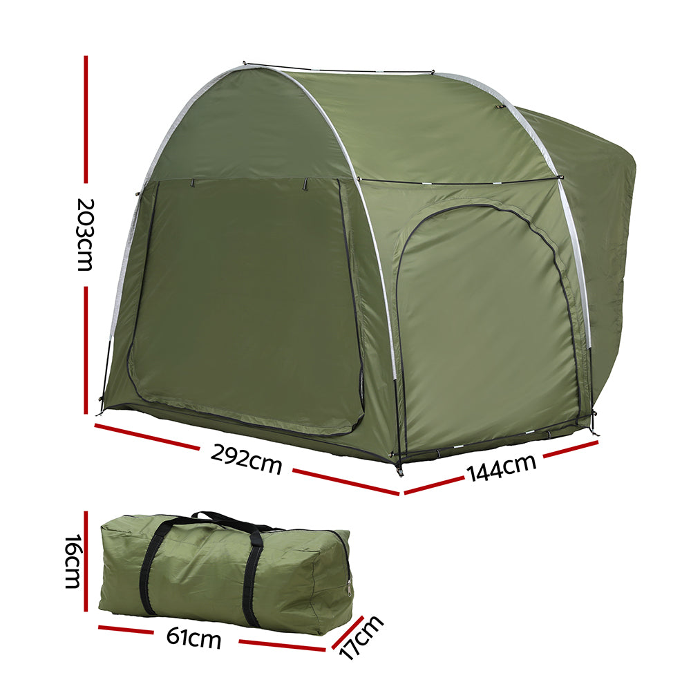 Weisshorn Camping Tent Car SUV Rear Hatchback Tents Canopy Portable Outdoor Family green - Image 3