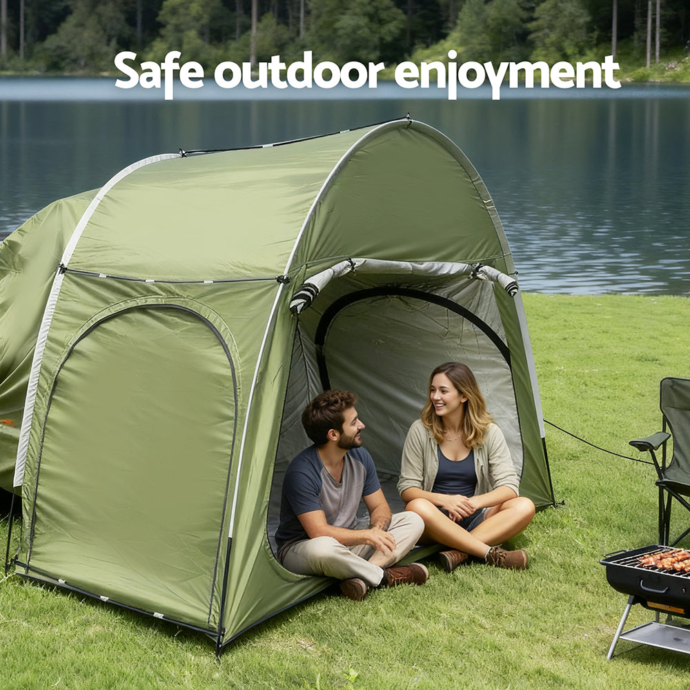 Weisshorn Camping Tent Car SUV Rear Hatchback Tents Canopy Portable Outdoor Family green - Image 6