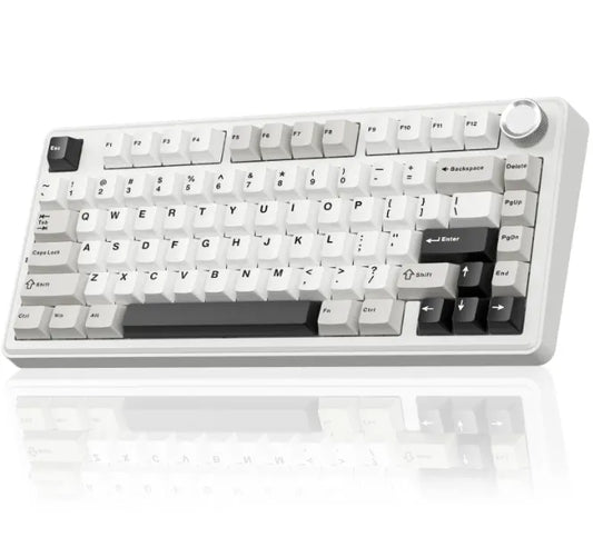SOLAKAKA A75 75% Gasket Mechanical Keyboard Tri-Mode Hot-Swap Knob