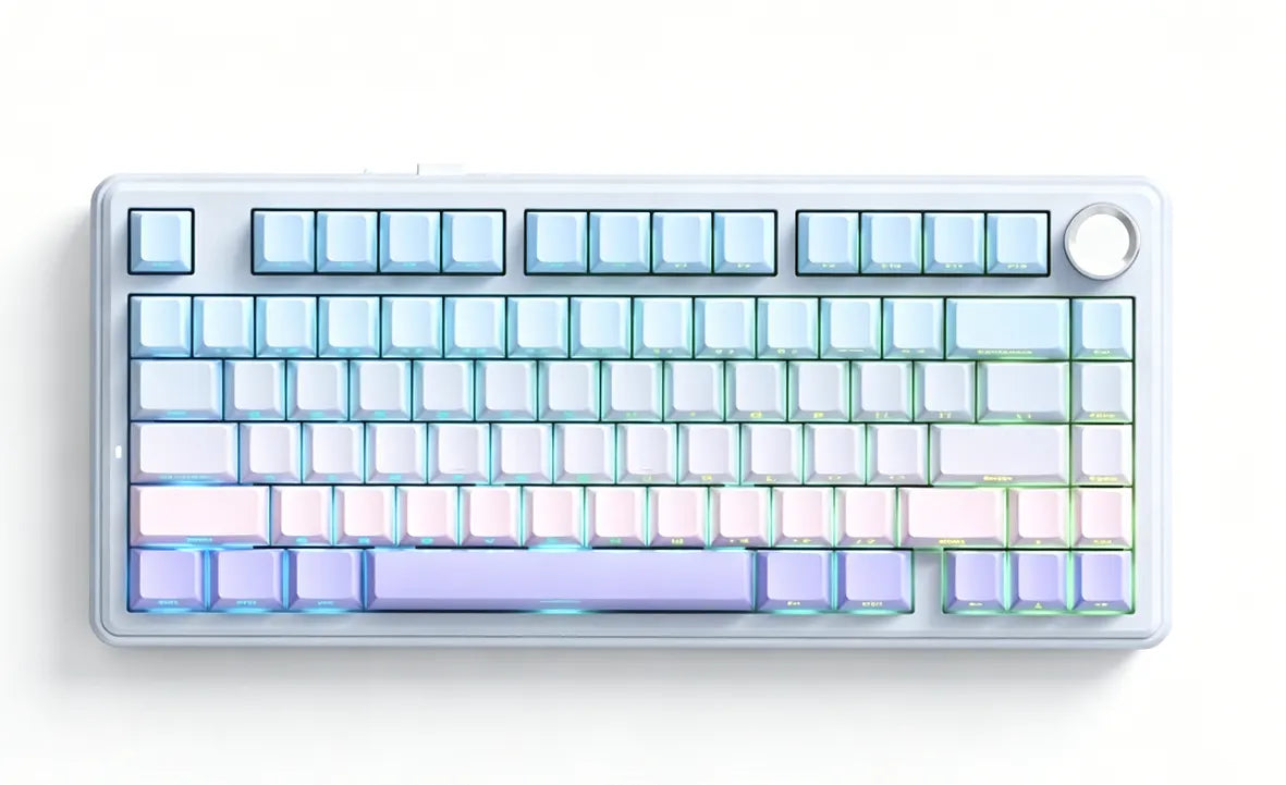 SOLAKAKA A75 75% Gasket Mechanical Keyboard Tri-Mode Hot-Swap Knob