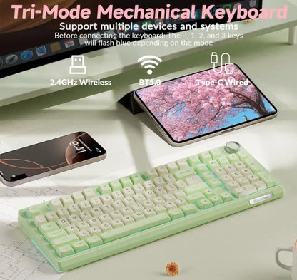 SOLAKAKA Ki99 Pro 99-Key Gasket Mechanical Keyboard Tri-Mode Hot-Swap Knob - Image 3