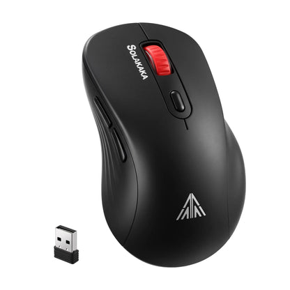 SOLAKAKA Silent Wireless Mouse Bluetooth 2.4GHz 4200 DPI 7 Buttons
