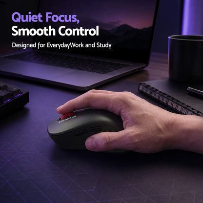 SOLAKAKA Silent Wireless Mouse Bluetooth 2.4GHz 4200 DPI 7 Buttons - Image 9