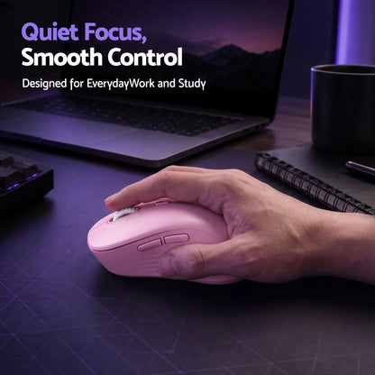 SOLAKAKA Silent Wireless Mouse Bluetooth 2.4GHz 4200 DPI 7 Buttons - Image 9
