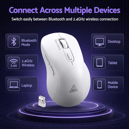 SOLAKAKA Silent Wireless Mouse Bluetooth 2.4GHz 4200 DPI 7 Buttons - Image 5