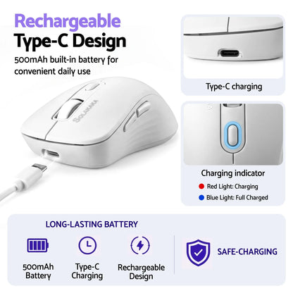 SOLAKAKA Silent Wireless Mouse Bluetooth 2.4GHz 4200 DPI 7 Buttons - Image 8