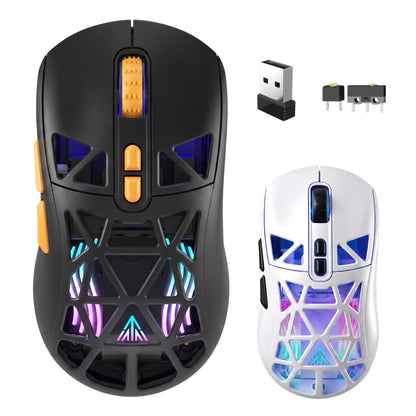 SOLAKAKA SM802 Pro Tri-Mode Gaming Mouse RGB 24000 DPI Hotswap