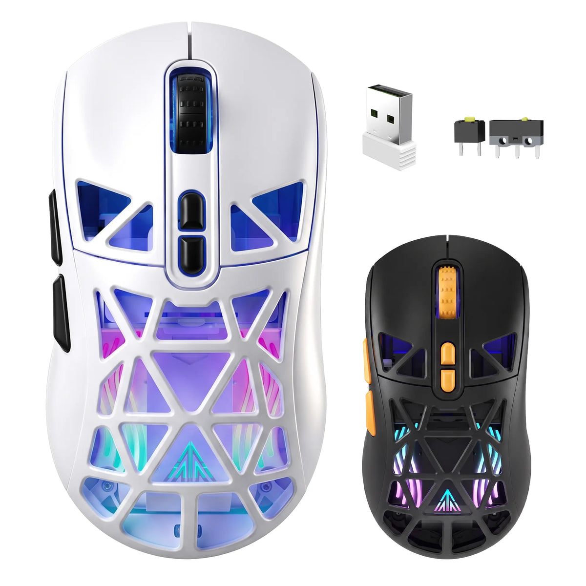 SOLAKAKA SM802 Pro Tri-Mode Gaming Mouse RGB 24000 DPI Hotswap