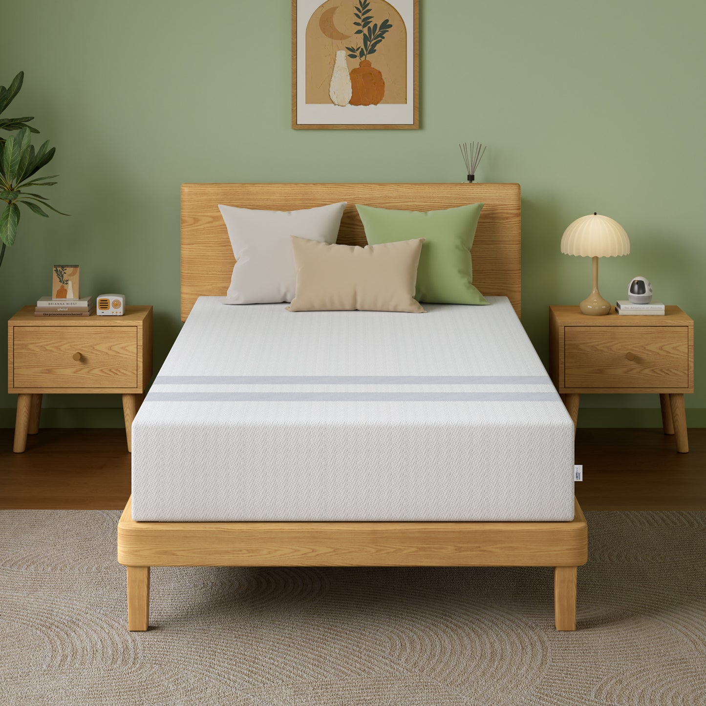 25cm King Single Reversible Gel Memory Foam Mattress BedStory Medium & Firm - Image 3