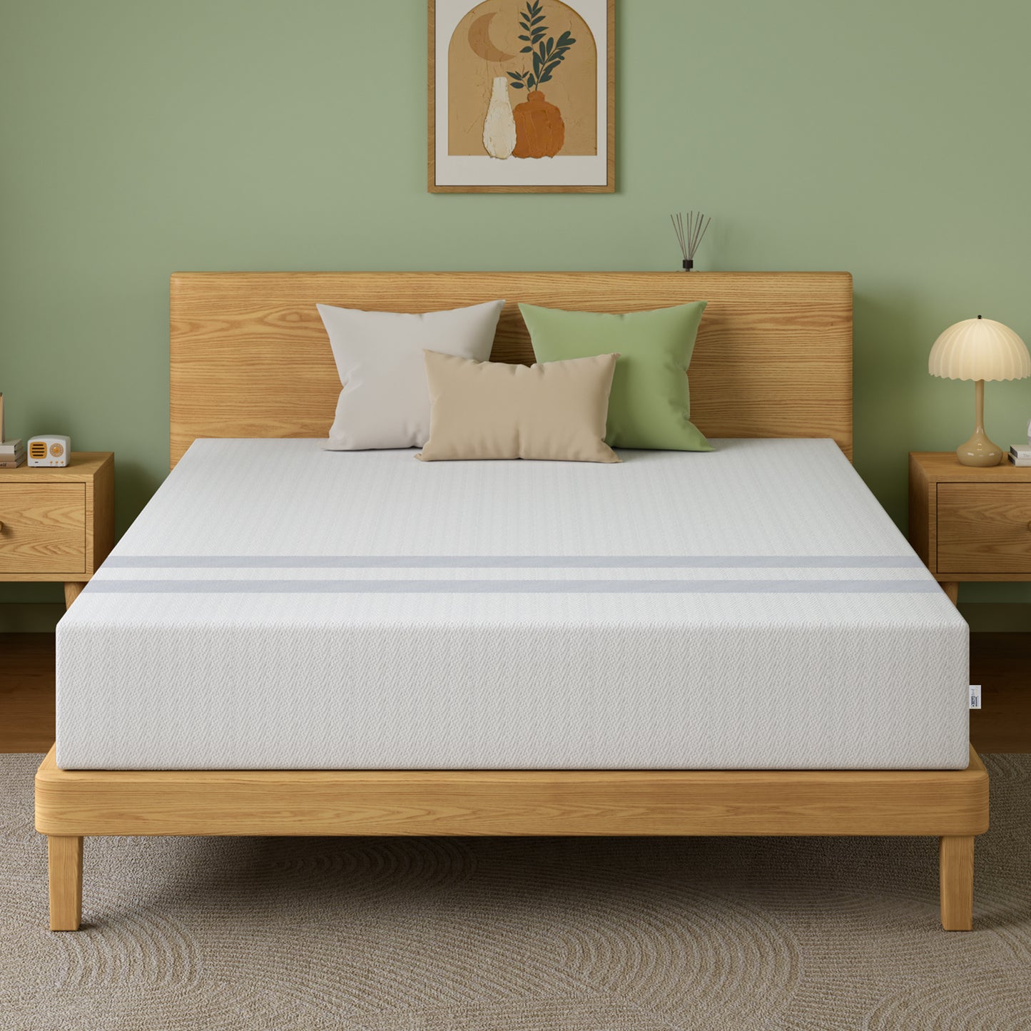 25cm Queen Reversible Gel Memory Foam Mattress BedStory Medium & Firm - Image 3